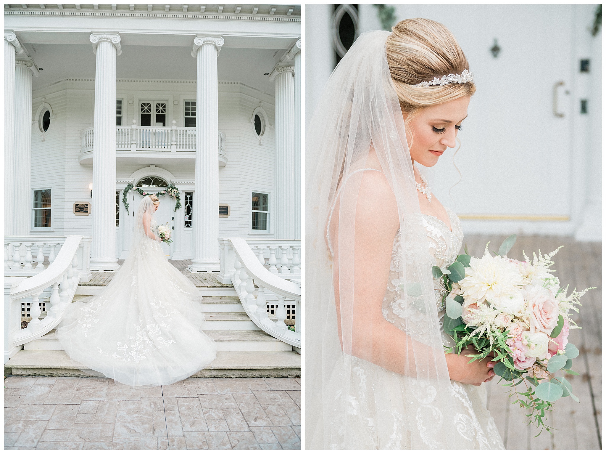 Bride at Mooreland Mansion