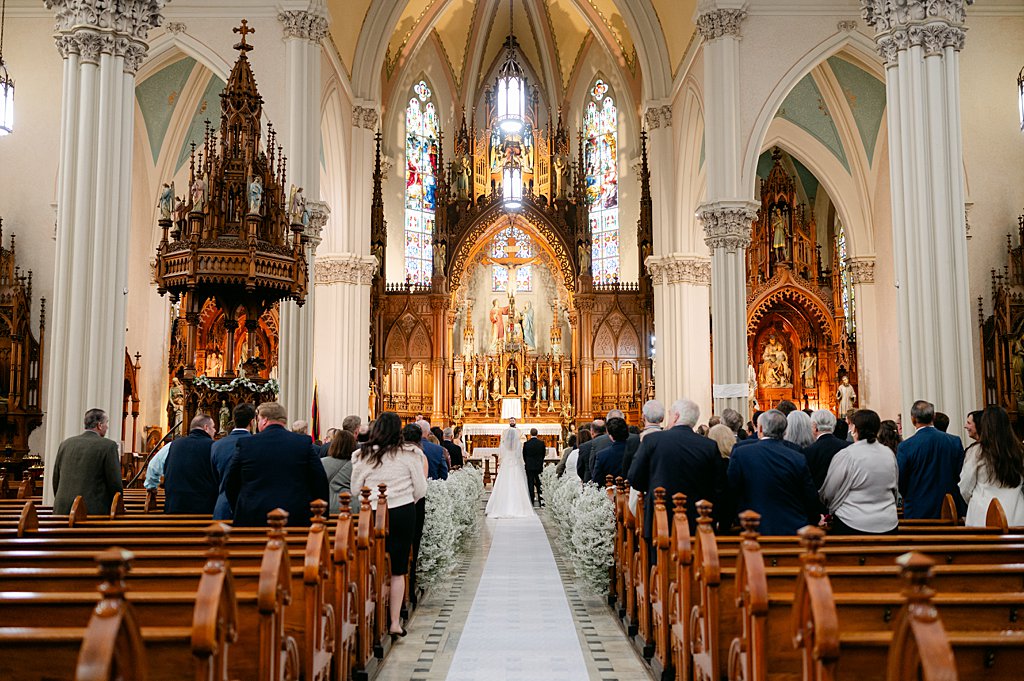 Wedding at St Stephens Catholic Church in Cleveland Ohio