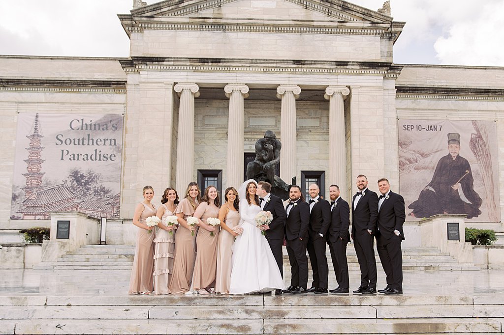 Bridal Party Photos at the Cleveland Museum of Art