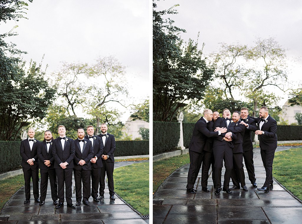 Groomsmen Photos at the Cleveland Museum of Art