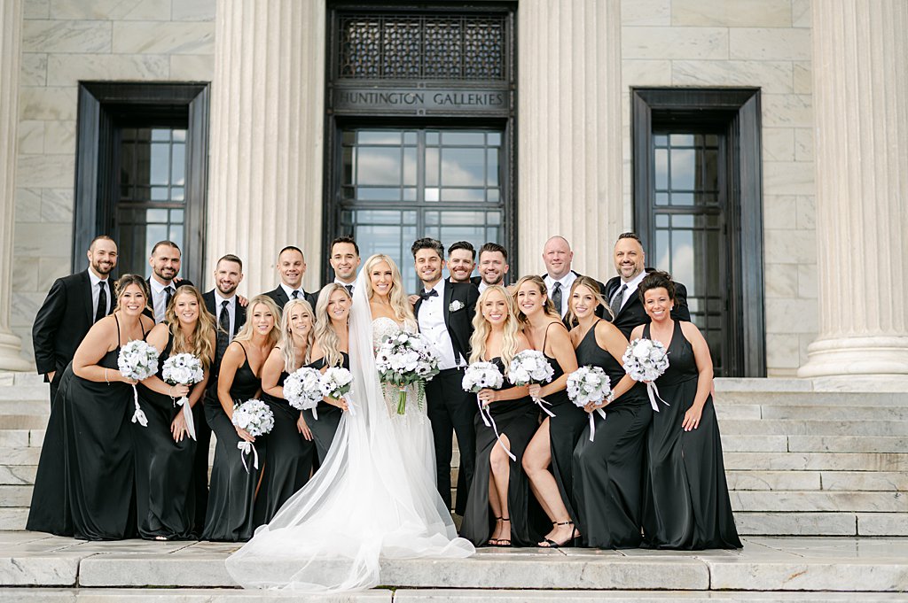 Black and White Wedding
Bridal Party at The Cleveland Museum of Art