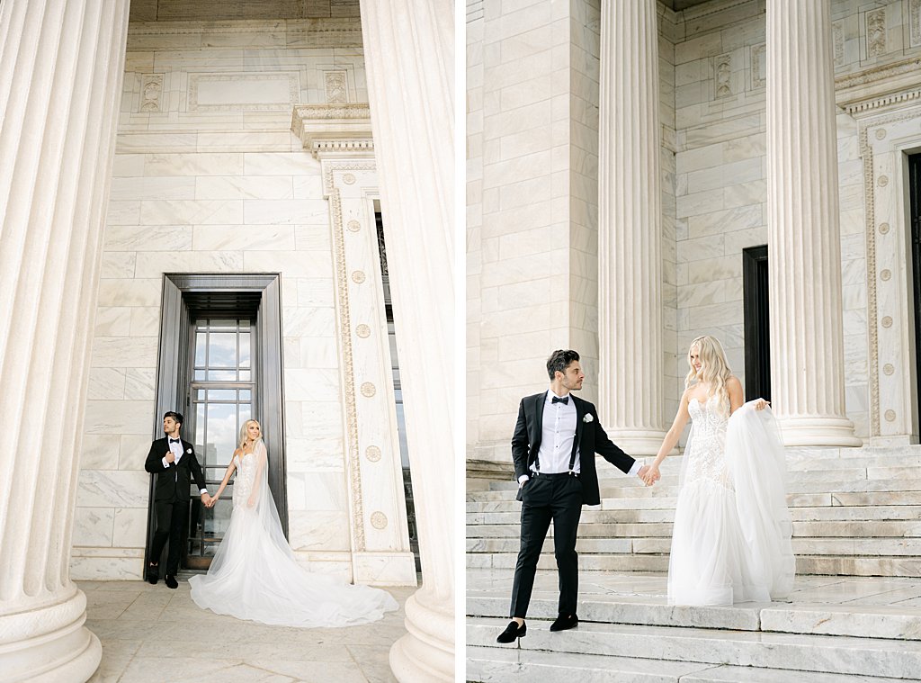Bride and Groom photos at The Cleveland Museum of Art