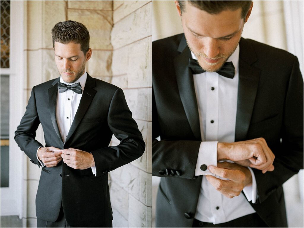 GROOM GETTING READY