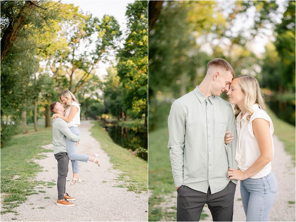 Summer engagement session at McKinley Park