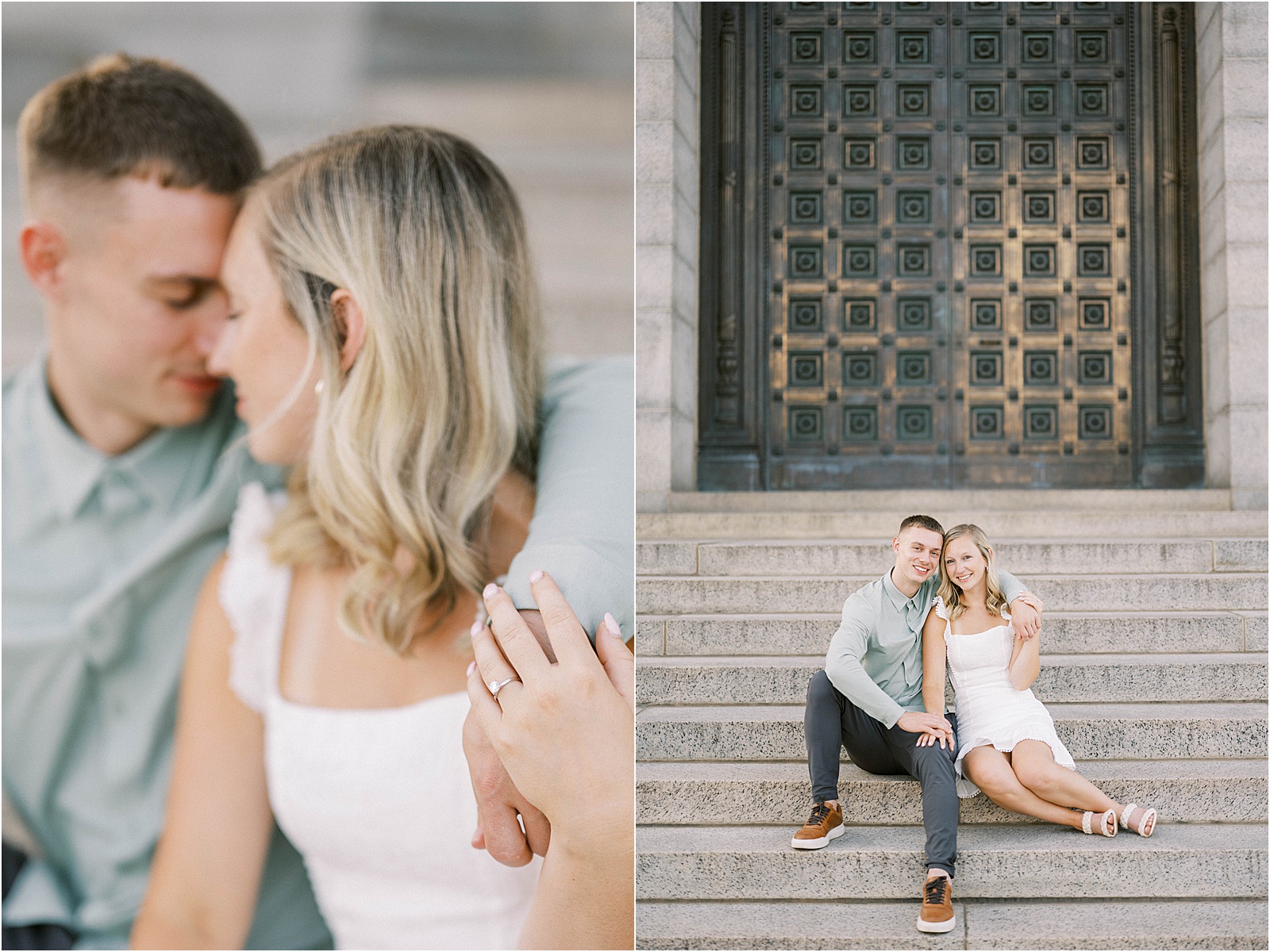 Engagement Photos at McKinley Monument