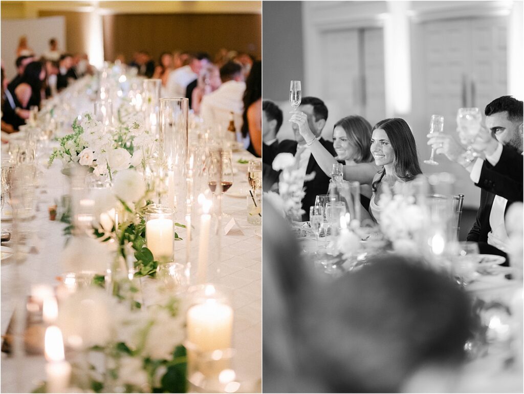 bride and groom toasts